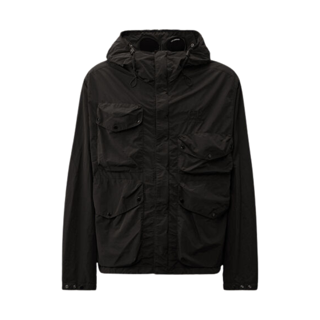 C.P. 컴퍼니 플랫 나일론 고글 자켓 토탈 이클립스 블루 - 25SS(C.P. Company Flatt Nylon Goggle Jacket Total Eclipse Blue - 25SS)