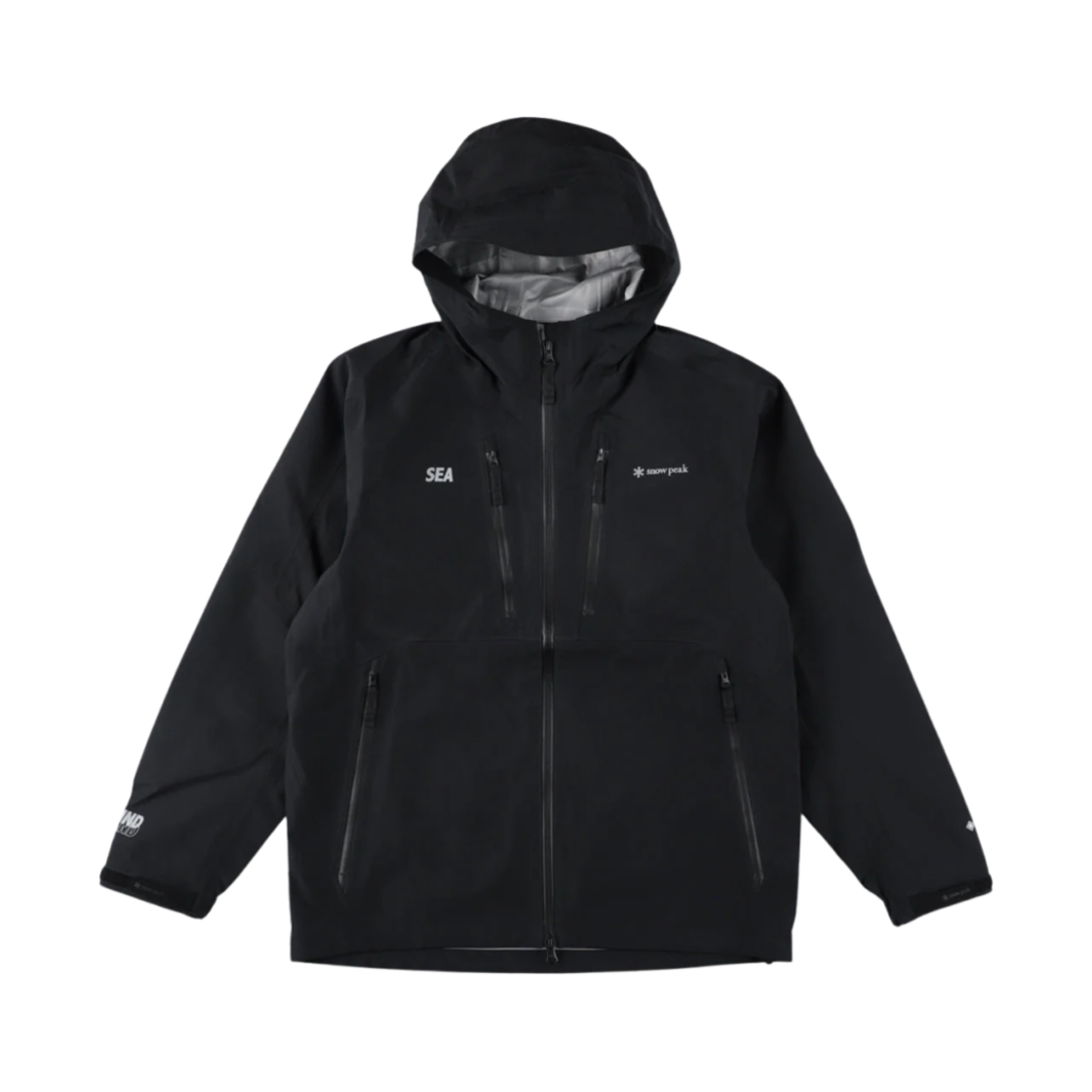 스노우 피크 x 윈드 앤 씨 고어텍스 레인 자켓 블랙(Snow Peak x Wind and Sea Gore-Tex Rain Jacket Black)