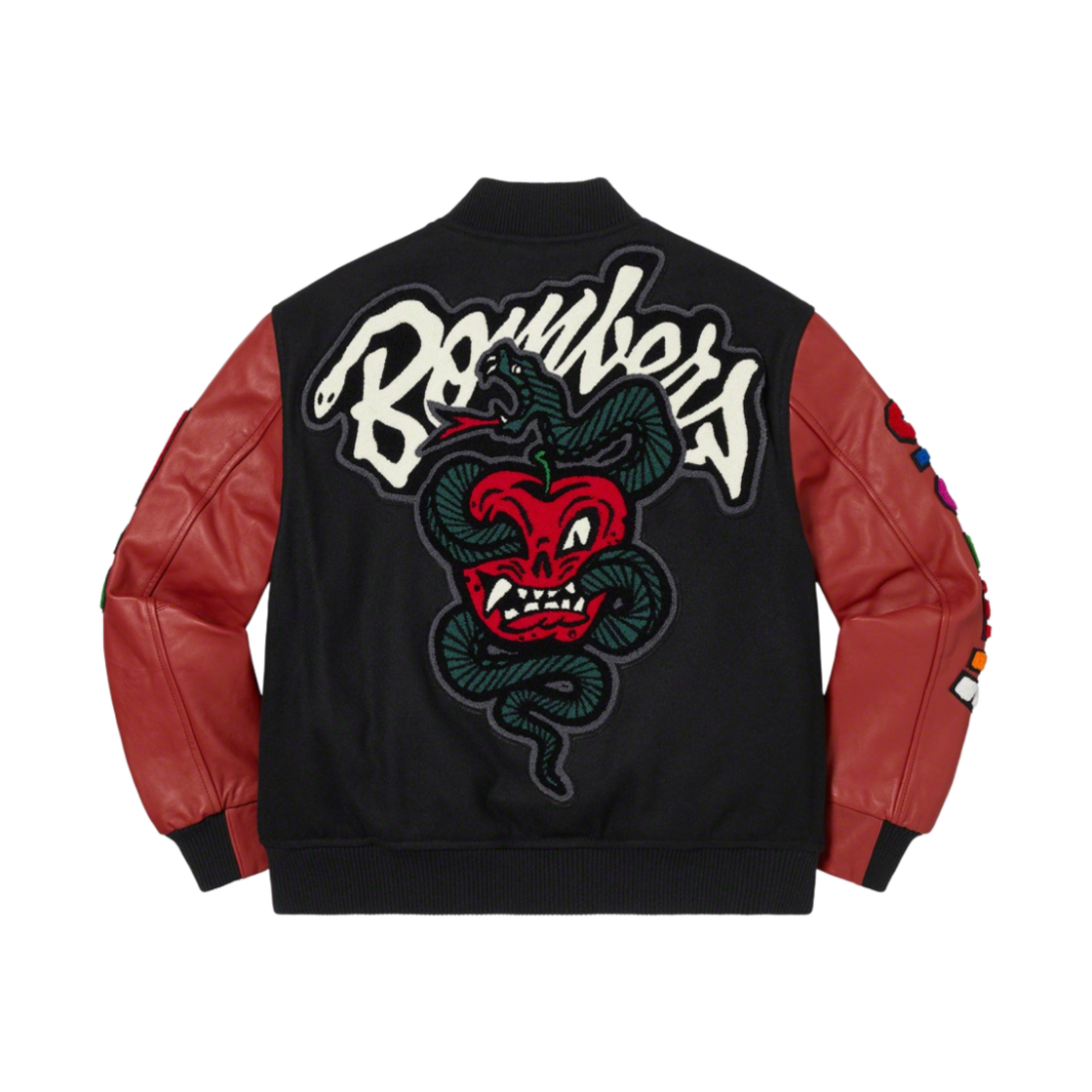 슈프림 x 더블탭스 바시티 자켓 블랙 - 21FW | Supreme | KREAM