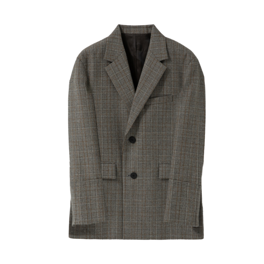 우영미 체크 울 싱글 자켓 베이지 - 24FW(Wooyoungmi Check Wool Single Jacket Beige - 24FW) - 1