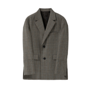 Wooyoungmi Check Wool Single Jacket Beige - 24FW