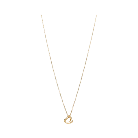 Tiffany & Co. Elsa Peretti Open Heart Pendant 7mm Yellow Gold