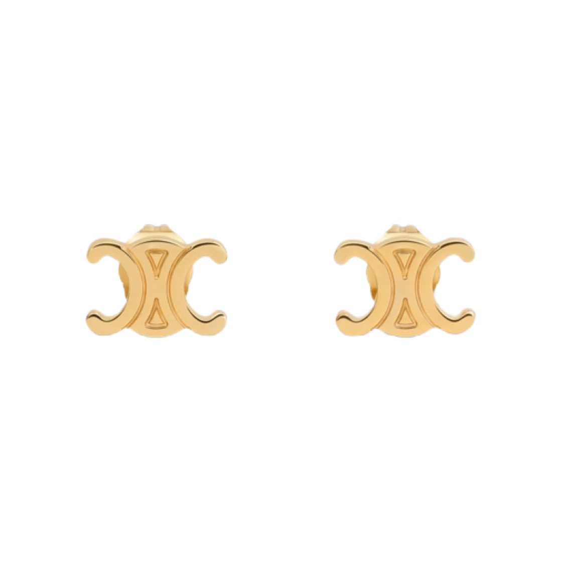 (W) 셀린느 트리옹프 스터드 브래스 골드 피니쉬 골드((W) Celine Triomphe Studs in Brass with Gold Finish Gold)