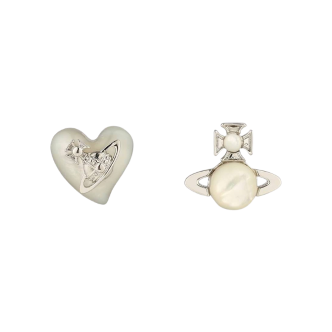 (W) 비비안 웨스트우드 토마시나 이어링 실버((W) Vivienne Westwood Thomasina Earrings Silver)