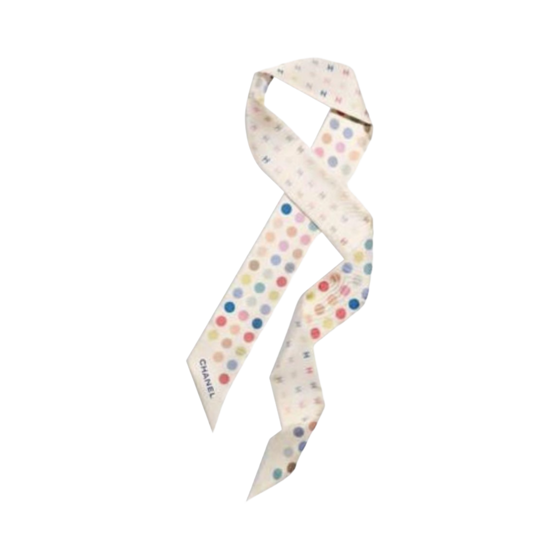 (W) 샤넬 슬림 방도 실크 트윌 & 아이보리((W) Chanel Slim Bandeau Silk Twill & Ivory) - 1