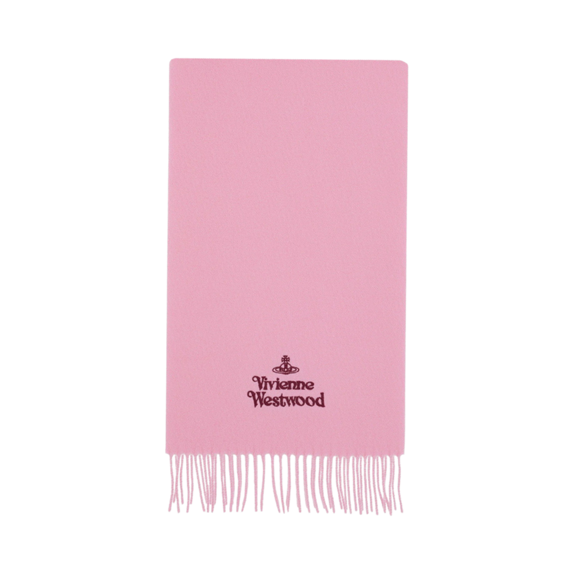 비비안 웨스트우드 자수 로고 머플러 핑크(Vivienne Westwood Embroidered Logo Muffler Pink)