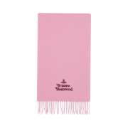Vivienne Westwood Embroidered Logo Muffler Pink
