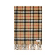 Burberry Reversible Check Cashmerer Muffler Beige