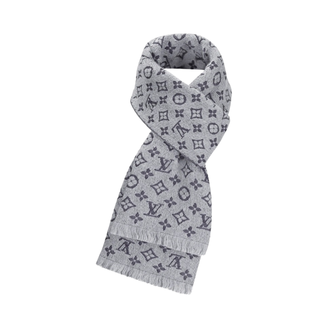 루이비통 모노그램 클래식 머플러 라이트 그레이(Louis Vuitton Monogram Classic Muffler Light Grey)