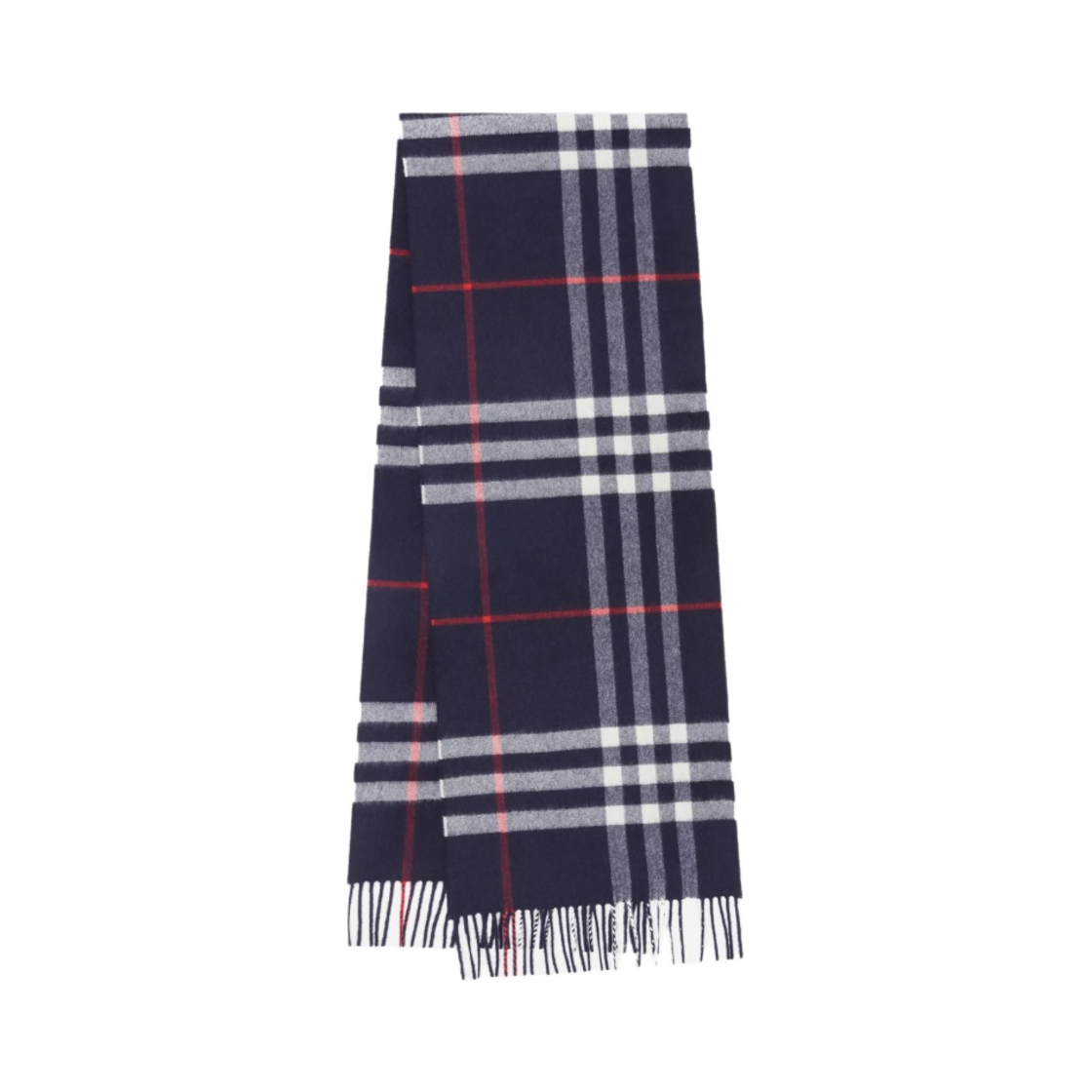 8015542 Burberry Classic Check Cashmere Muffler Navy