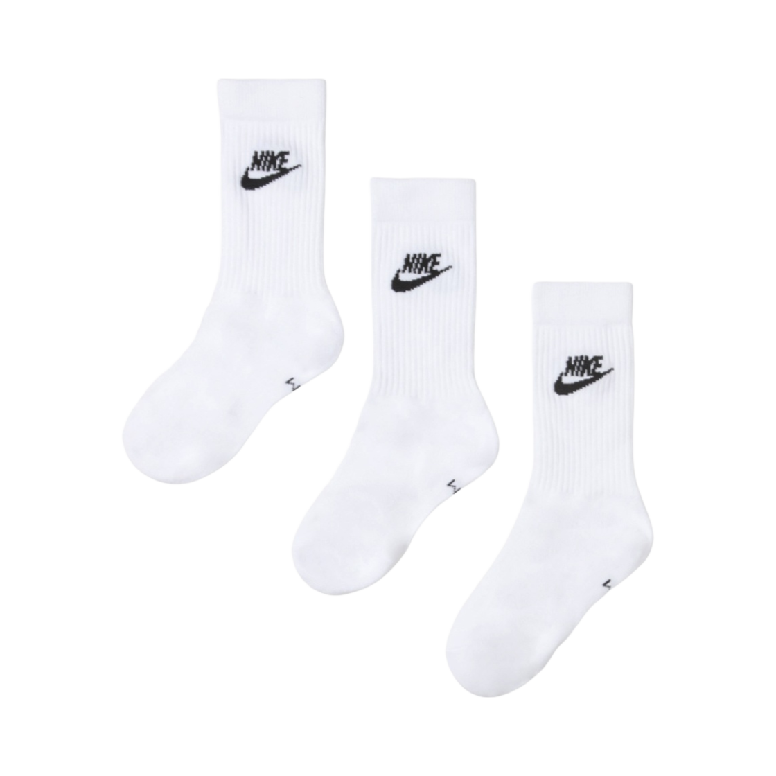 나이키 에브리데이 에센셜 크루 삭스 화이트 블랙 (3개입/국내 정식 발매 제품)(Nike Everyday Essential Crew Socks White Black (3 Pack/Korean Ver.))