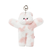 Lelbobrown Oversize Keyring Marbling Pink
