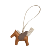 Hermes Rodeo Pegase PM Charm Milo Swift & Gold Craie Etoupe