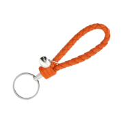 Bottega Veneta Logo Tag Keyring Orange