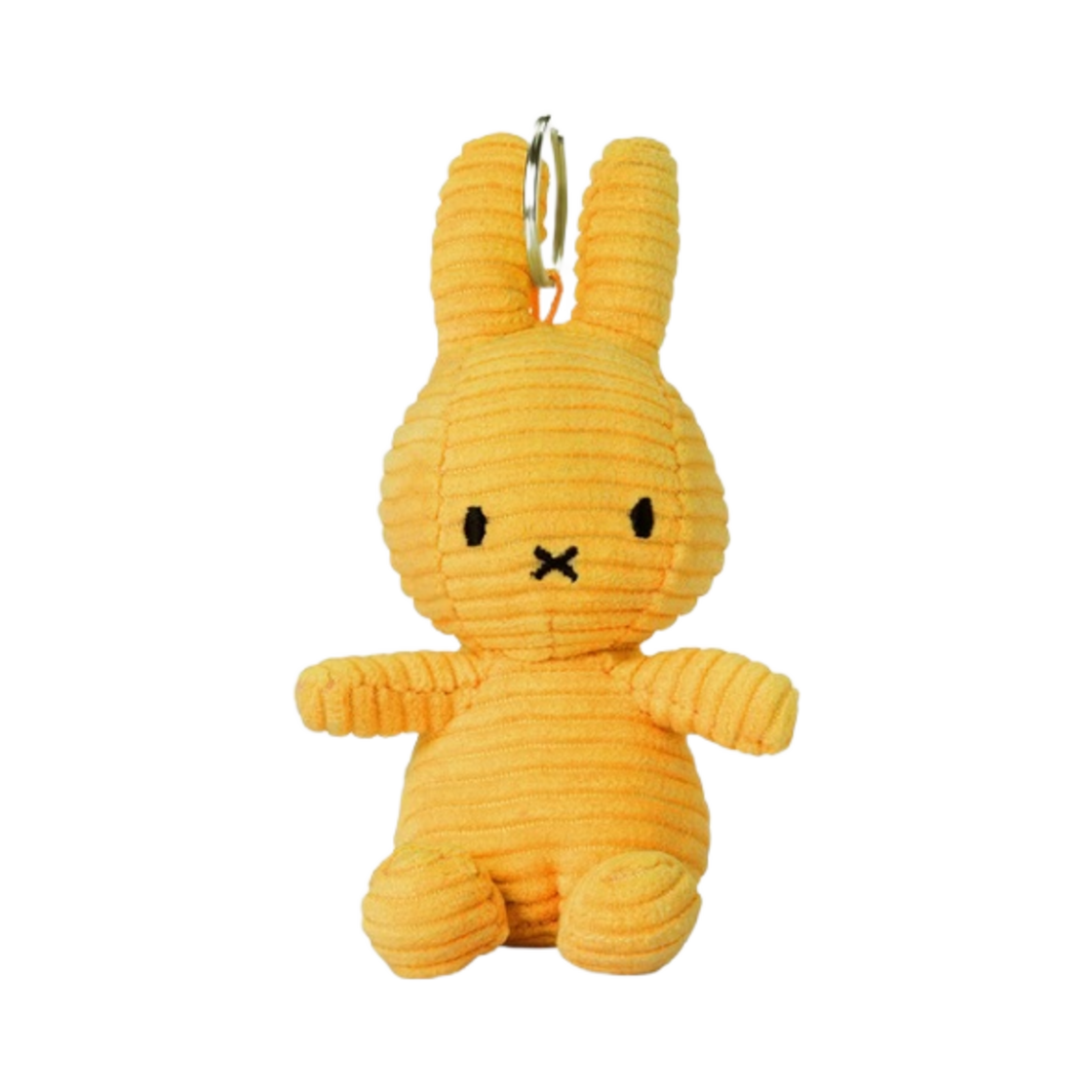 미피 x 본 톤 토이 키체인 코듀로이 옐로우(Miffy x Bon Ton Toys Keychain Corduroy Yellow)