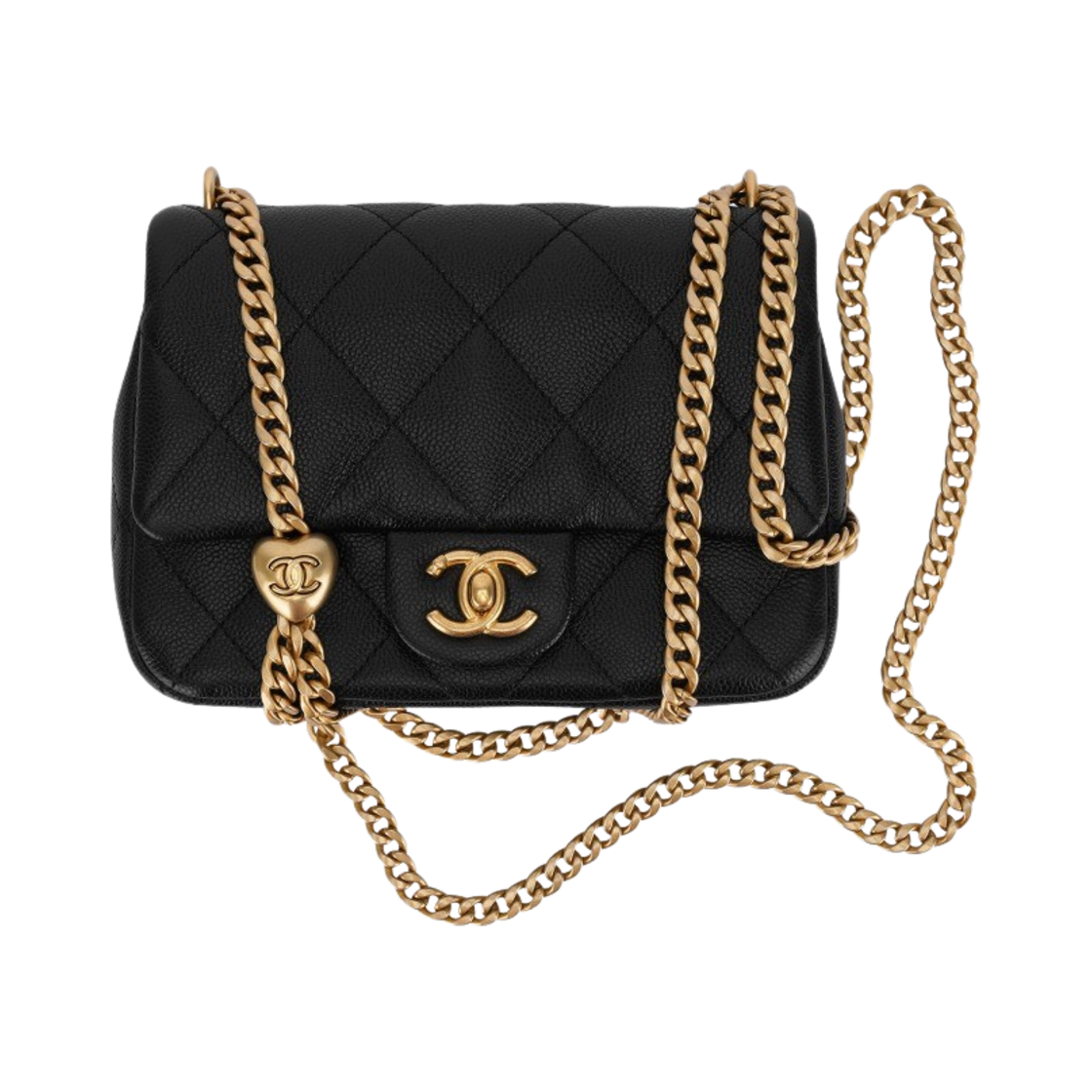 샤넬 미니 플랩백 카프스킨 & 골드 메탈 블랙(Chanel Mini Flap Bag Calfskin & Gold Black) - 3