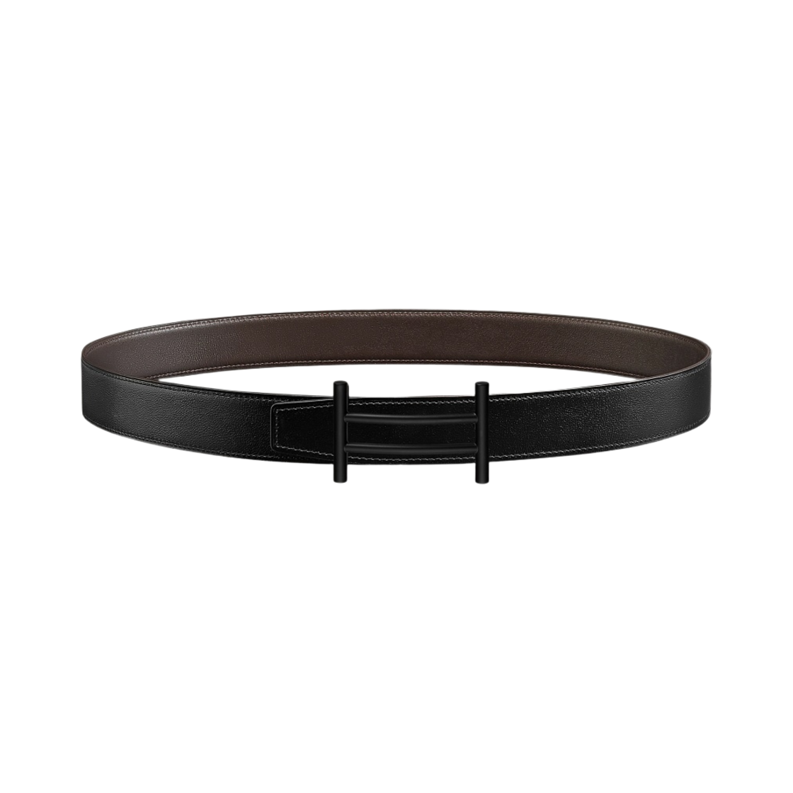 에르메스 라이더 벨트 버클 & 리버서블 가죽 스트랩 32mm & 누아 누아 에벤(Hermes Rider Belt Buckle & Reversible Leather Strap 32mm & Noir Noir Ebene) - 1