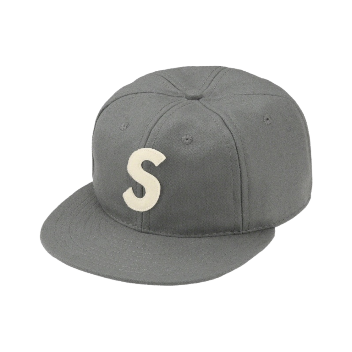 슈프림 이벳 S 로고 피티드 6-패널 그레이 - 23SS(Supreme Ebbets S Logo Fitted 6-Panel Grey - 23SS) - 1