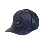 Gucci GG Supreme Baseball Hat Blue Dark Blue