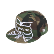 Supreme Bones Box Logo New Era Woodland Camo - 25SS