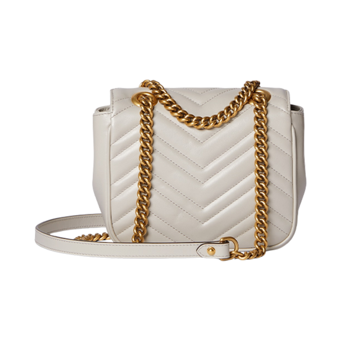 구찌 GG 마몽 미니 숄더백 라이트 베이지 레더(Gucci GG Marmont Mini Shoulder Bag Light Beige Leather) - 3
