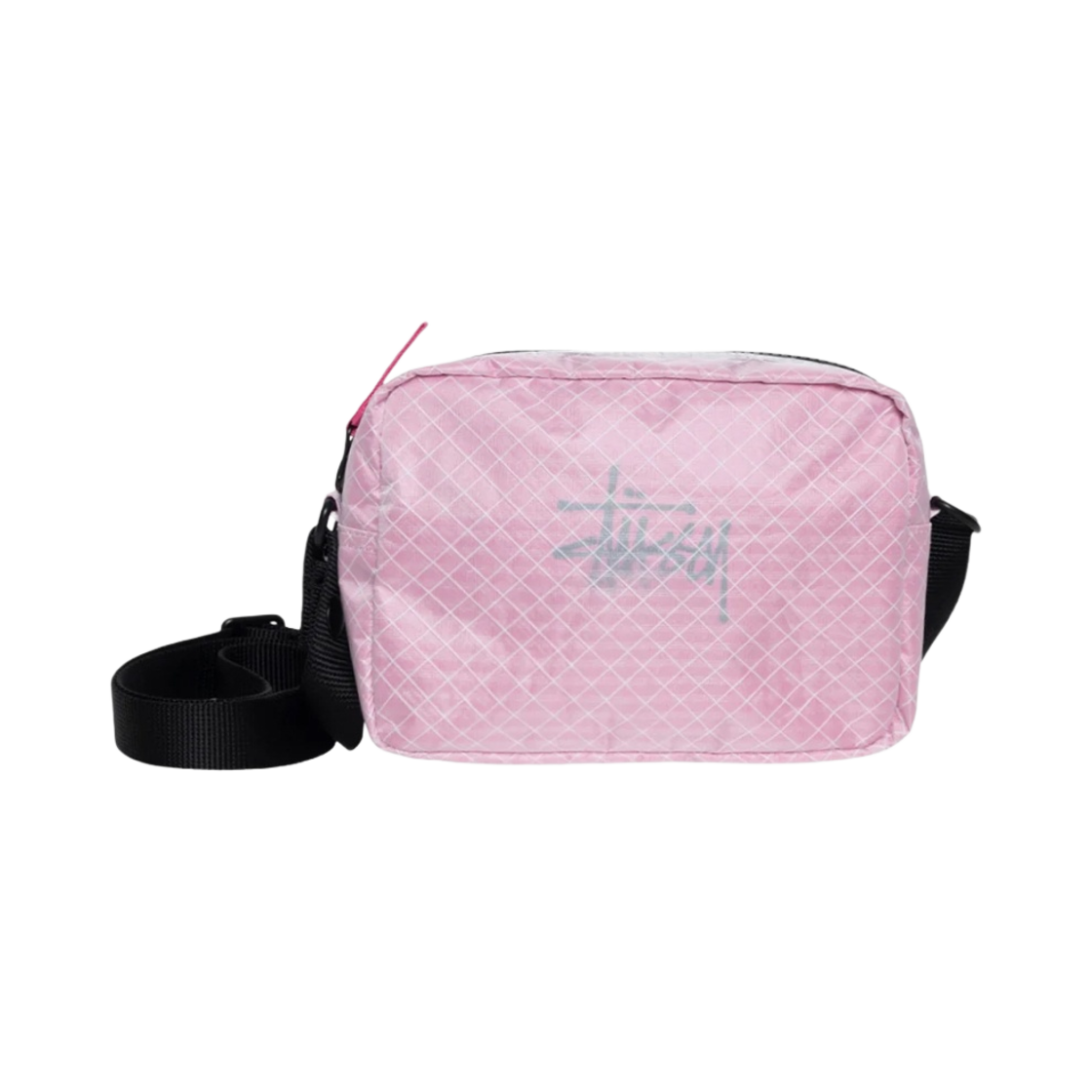 134261 Stussy Ripstop Overlay Side Pouch Hot Pink