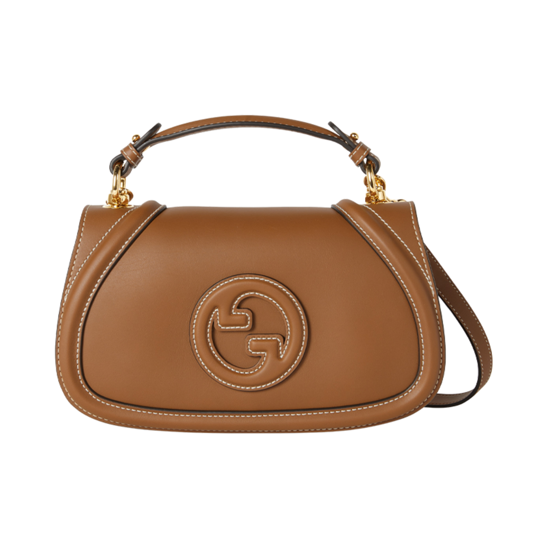 815714-AAEC2-2718 Gucci Blondie Small Top Handle Bag Brown