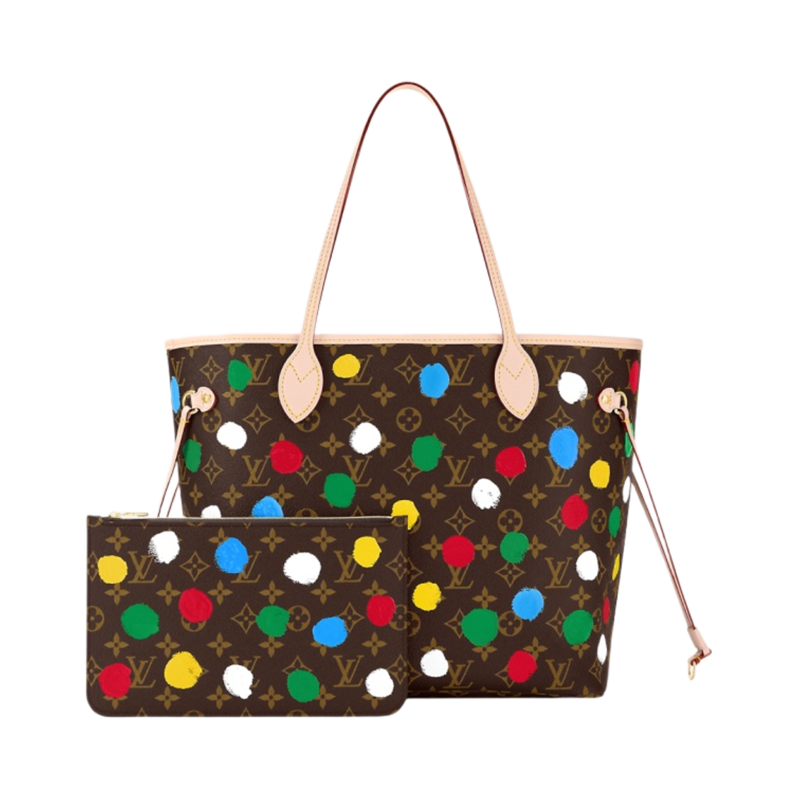 루이비통 x 야요이 쿠사마 네버풀 MM 닷 프린트 모노그램(Louis Vuitton x YK Neverfull MM Dots Print Monogram) - 3