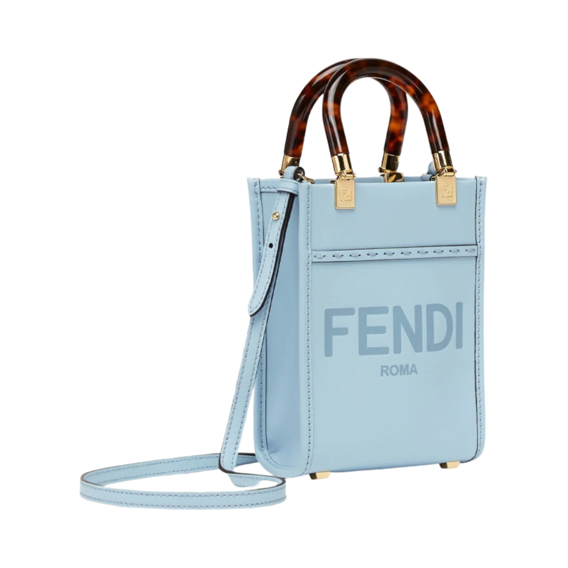 펜디 로마 미니 선샤인 쇼퍼 레더 미니백 라이트 블루(Fendi Roma Mini Sunshine Shopper Leather Mini Bag Light Blue) - 2