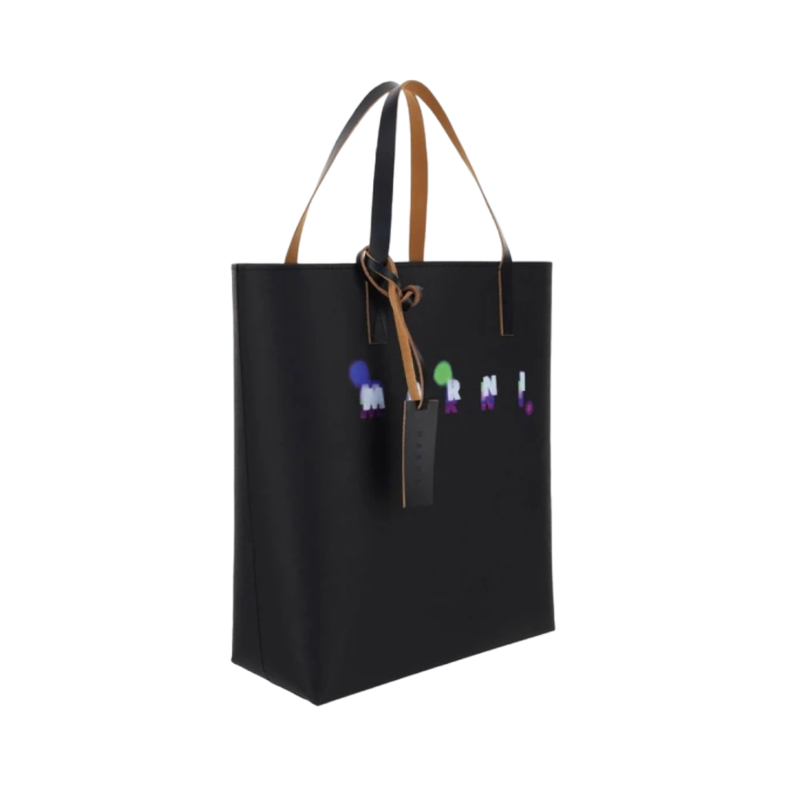 마르니 셀룰로오스 로고 프린티드 토트백 블랙(Marni Cellulose Logo Printed Tote Bag Black) - 2