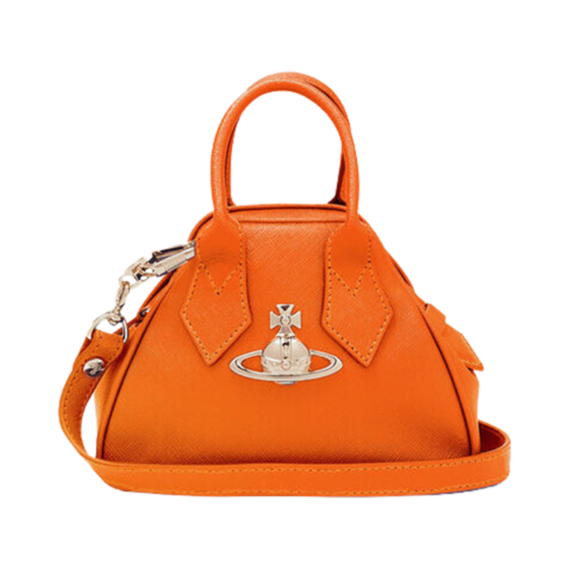 비비안 웨스트우드 사피아노 미니 야스민 백 오렌지(Vivienne Westwood Saffiano Mini Yasmine Bag Orange) - 1