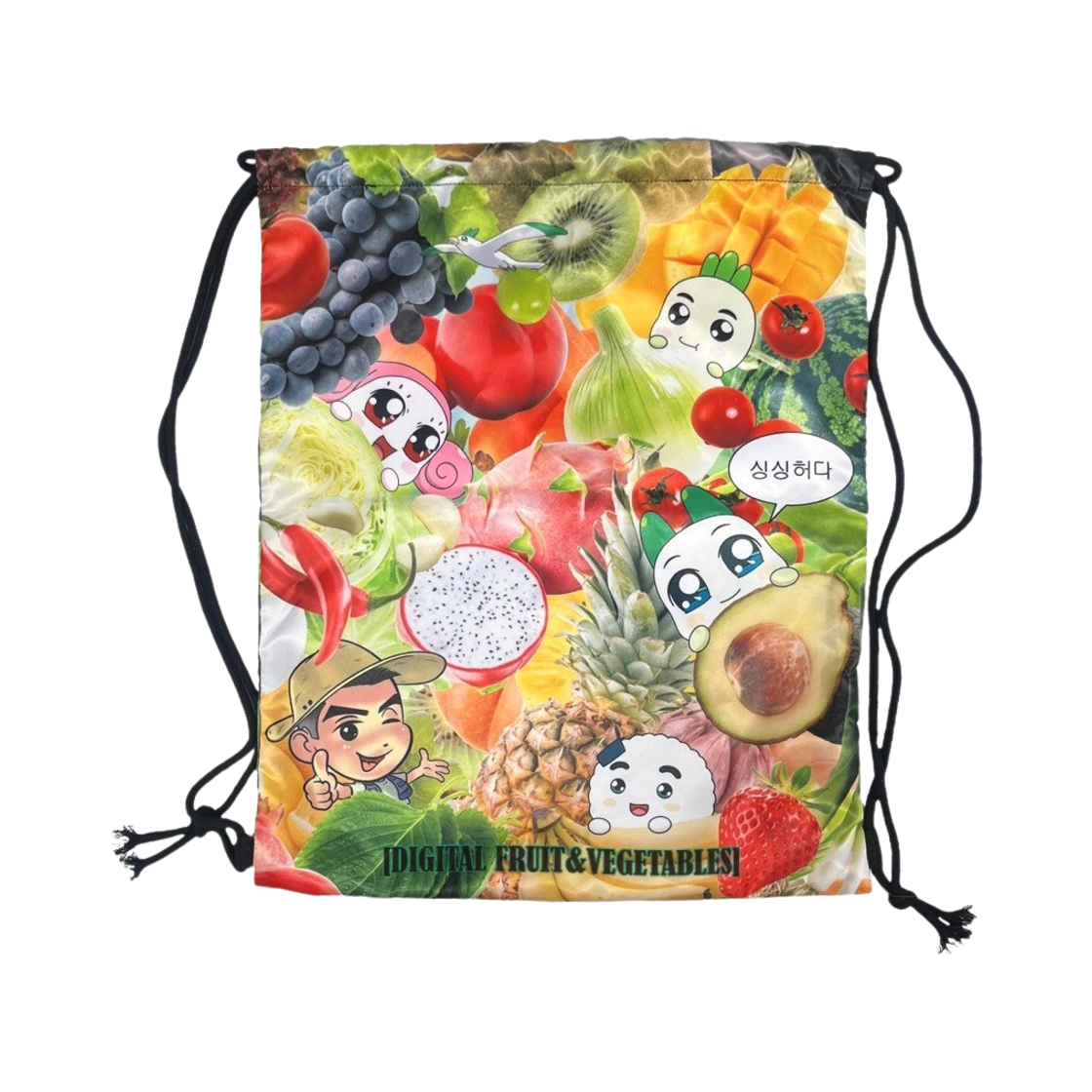String bag [8/16일괄배송] Kims Fruits X Koongya Restaurantz Fruits & Vegetables String Bag