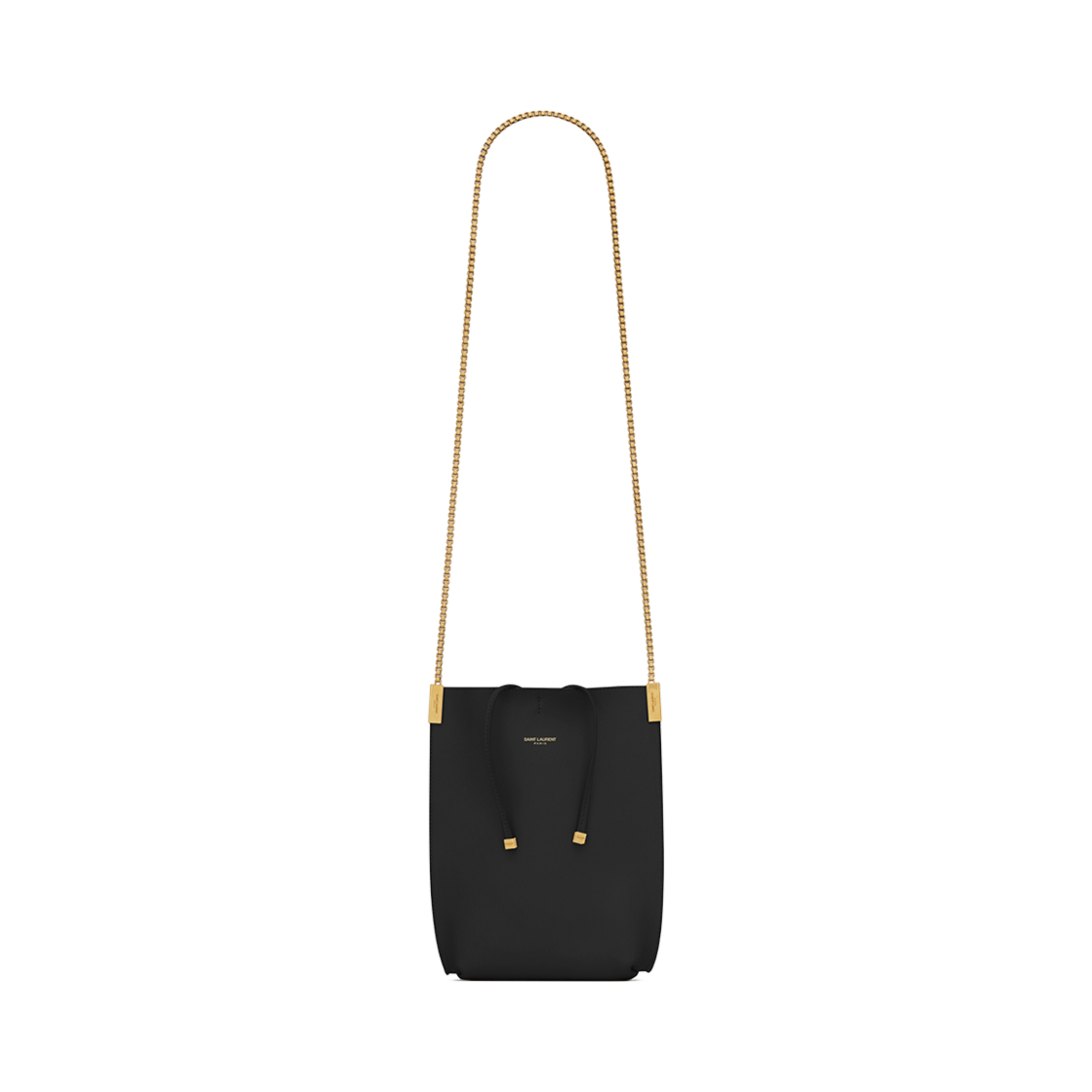 654990-11C0W-1000 Saint Laurent Suzanne Mini Hobo Bag in Smooth Leather Black