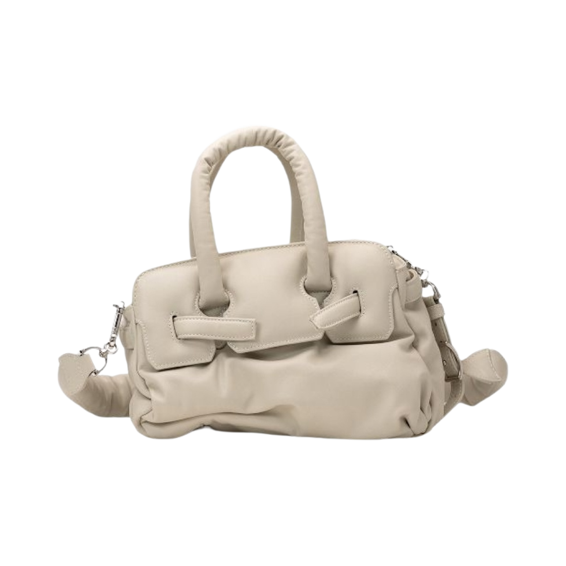 A11BG701-WHITE Maison Mihara Yasuhiro Puffer Hand Bag White