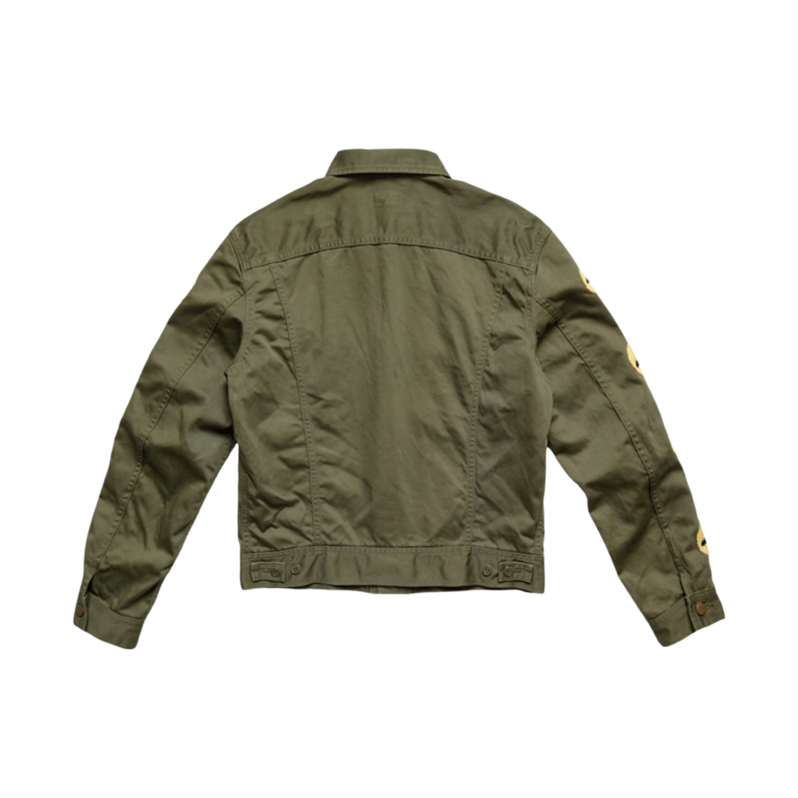 캐피탈 빈티지 사틴 웨스터너 해피스 자수 롱 자켓 카키(Kapital Vintage Satin Westerner Happys Embroidery Long Jacket Khaki) - 2