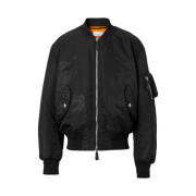 Burberry EKD Print Nylon Bomber Jacket Black