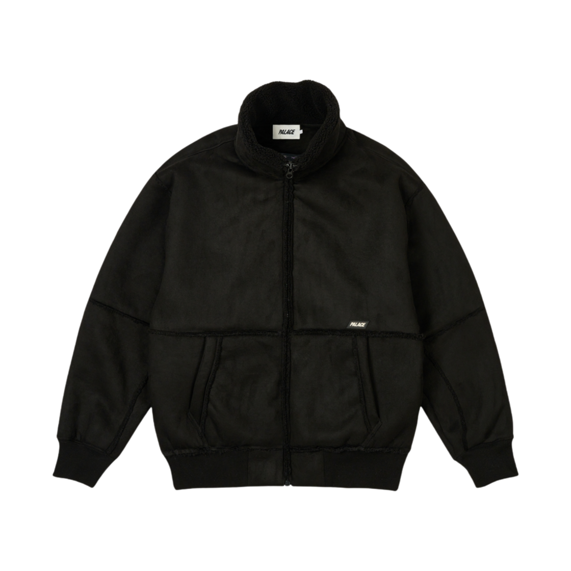 팔라스 셰르파 포우 스웨이드 퍼넬 블랙 - 24FW(Palace Sherpa Faux Suede Funnel Black - 24FW)