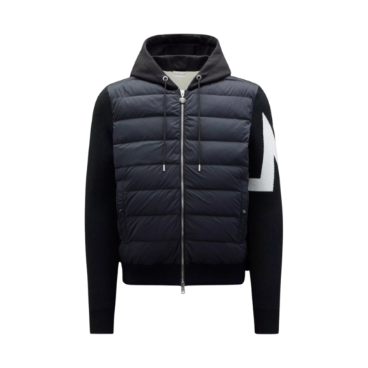 Moncler Padded Hooded Cardigan Black - 22FW