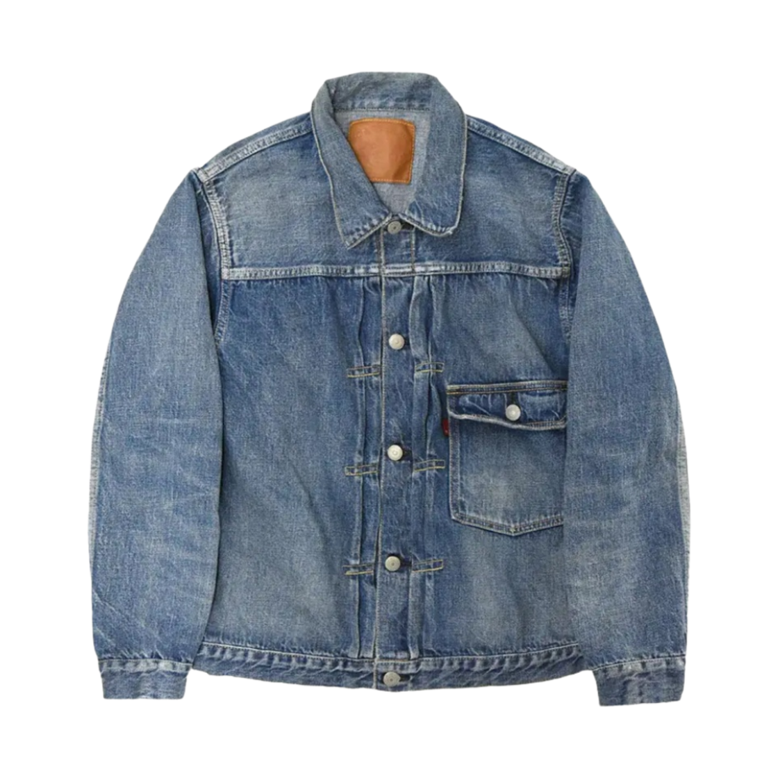 풀카운트 2978 2107SS 타입1 데님 자켓 (슈퍼 스무스) 다트포드 인디고 블루(Fullcount 2978 2107SS Type1 Denim Jacket (Super Smooth) Dartford Indigo Blue)