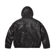 Supreme x Marithe Francois Girbaud Hooded Leather Flight Bomber Jacket Black - 25SS