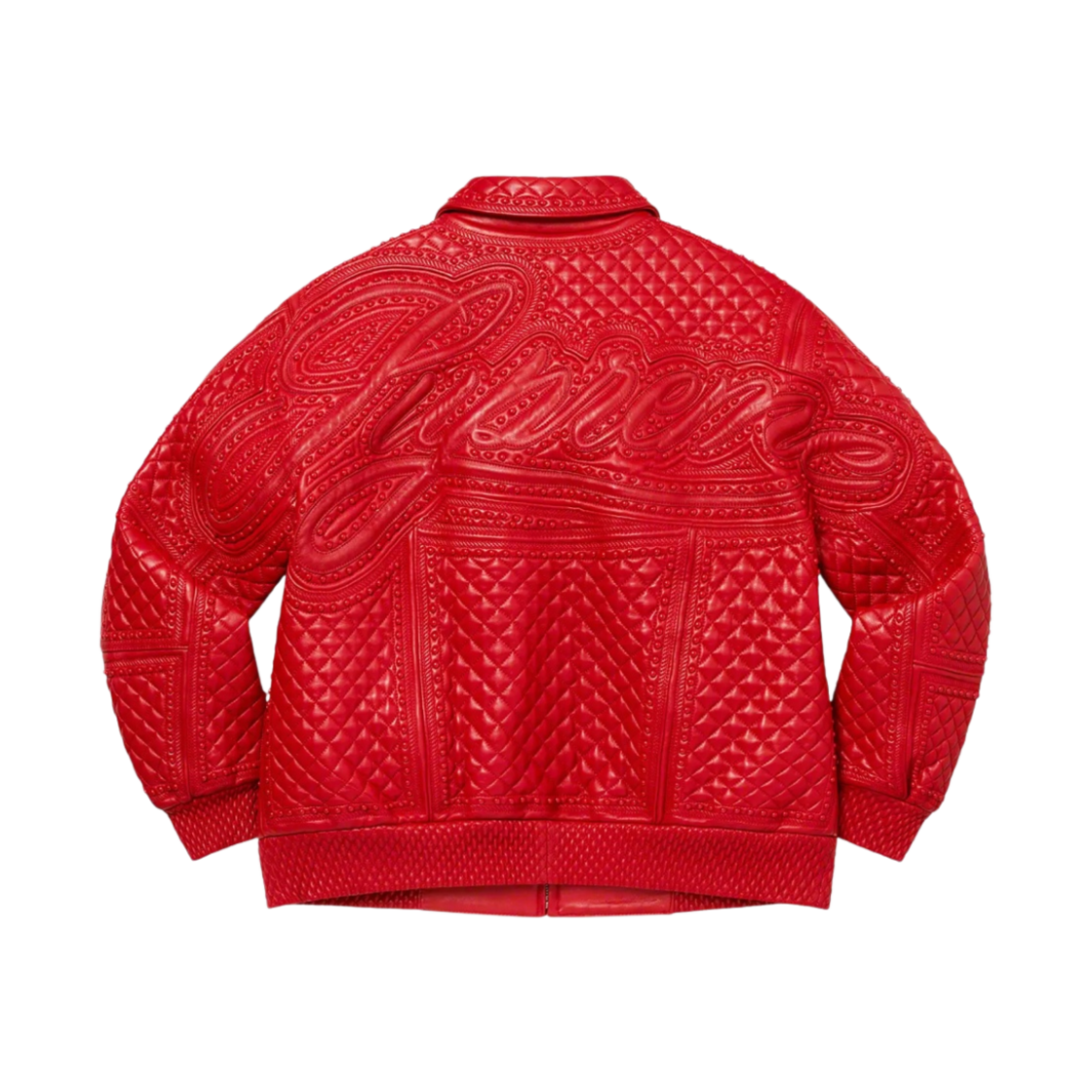 슈프림 스터드 퀼티드 레더 자켓 레드 - 22FW(Supreme Studded Quilted Leather Jacket Red - 22FW) - 2