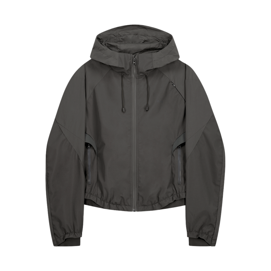 25SS-OT01-SBR OJOS Paneled Crop Shell Jacket Stone Brown