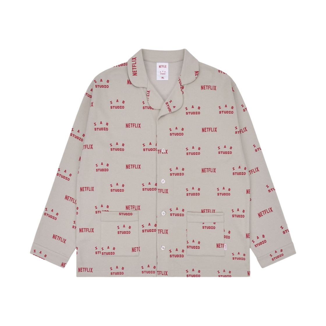 아이앱 스튜디오 x 넷플릭스 파자마 쿠션 커버 세트 오트밀(IAB Studio x Netflix Pajama Cushion Cover Set Oatmeal)