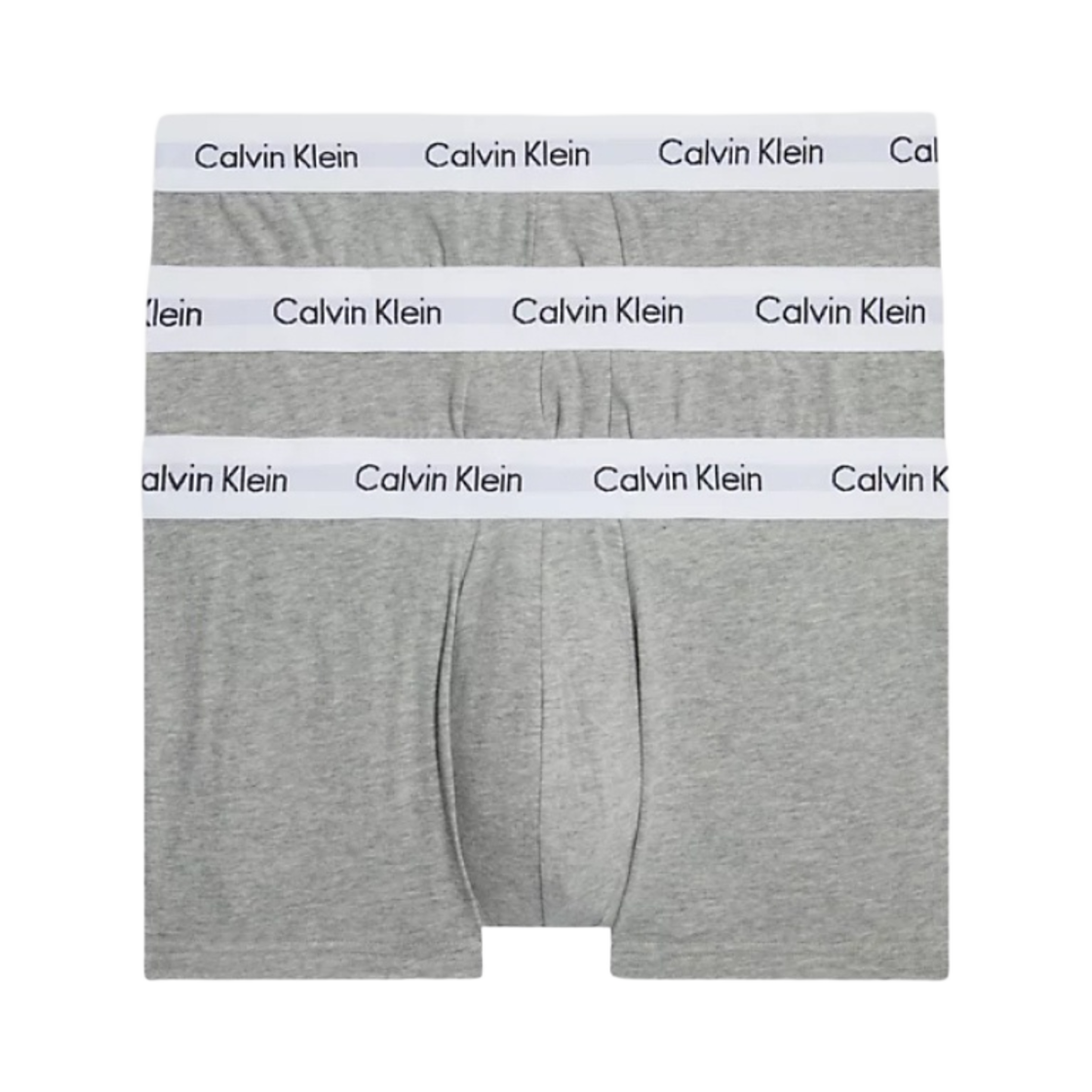 캘빈 클라인 코튼 스트레치 3팩 로우 라이즈 트렁크 그레이 헤더