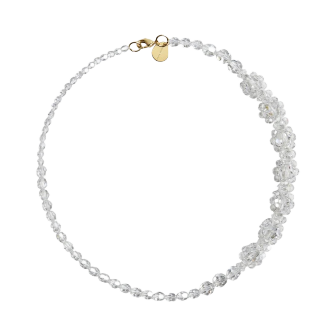 NKS41-09-04 (W) Simone Rocha Daisy Chain Necklace LT.Smoke