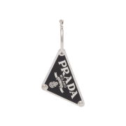 (W) Prada Smalto Jewels Pendant Right Earring Black