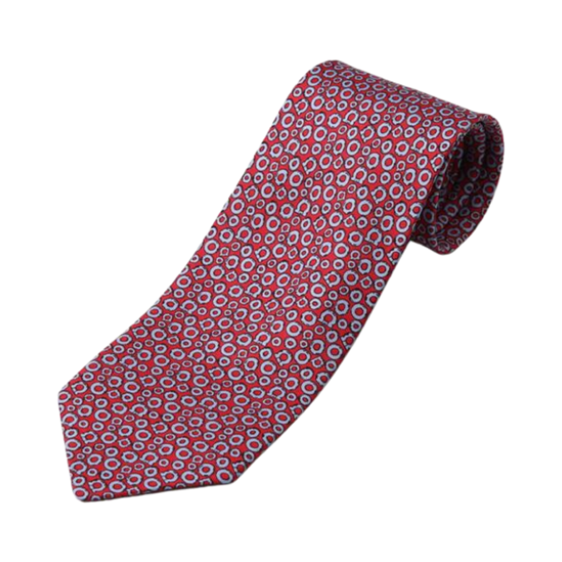 페라가모 툴 프린트 실크 타이 레드(Ferragamo Tools Print Silk Tie Red) - 1