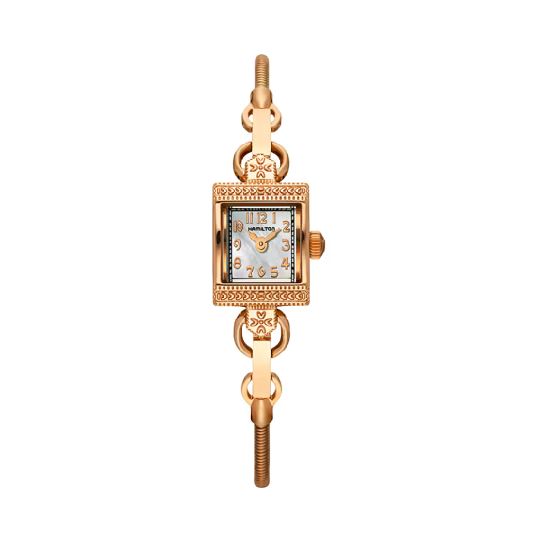 (W) 해밀턴 아메리칸 클래식 빈티지 쿼츠 스테인리스 스틸 자개((W) Hamilton American Classic Vintage Quartz Stainless Steel Mop) - 1