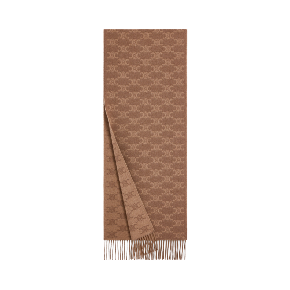셀린느 머플러 모노그램 캐시미어 라이트 카멜 베이지(Celine Muffler in Monogram Cashmere Light Camel Beige) - 2
