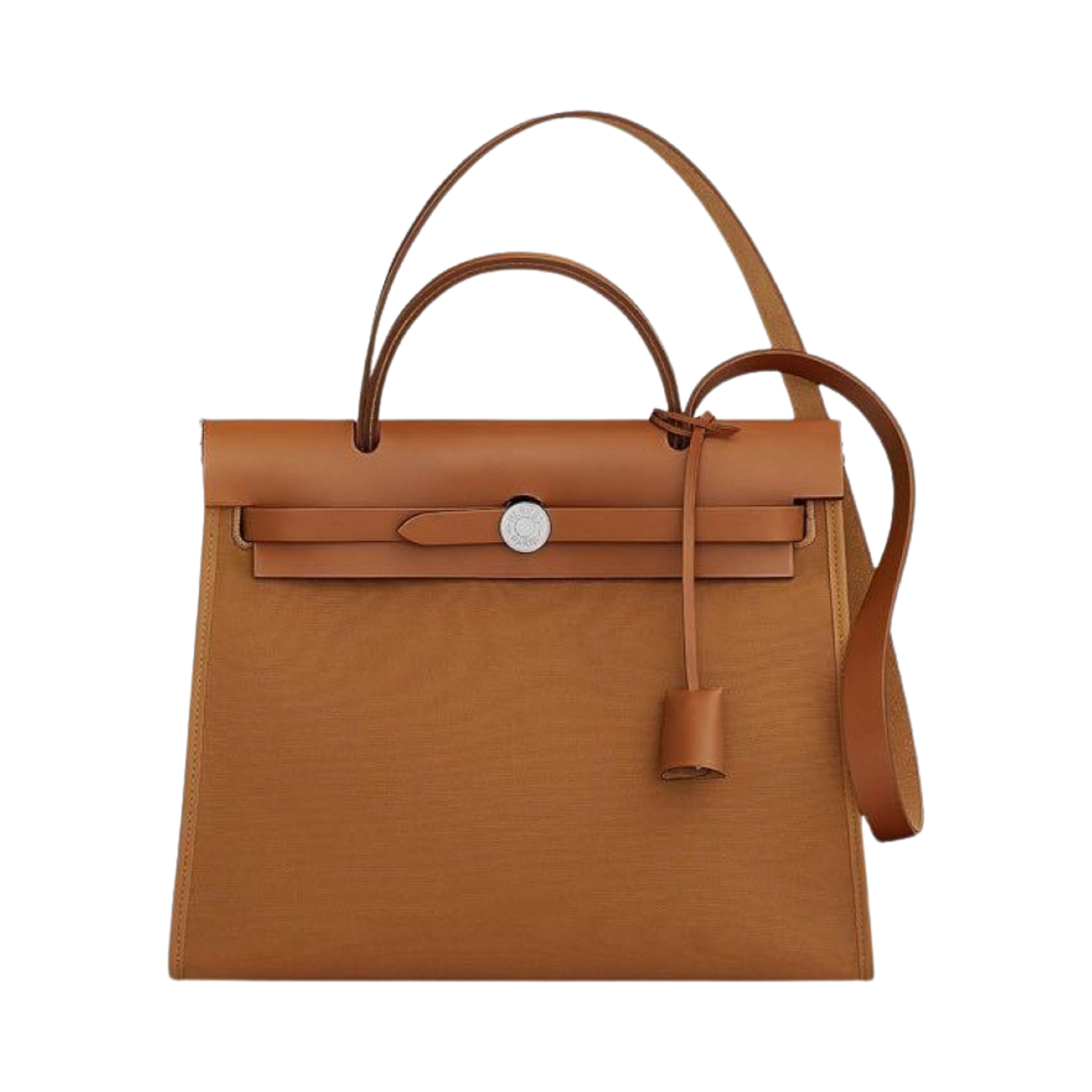 에르메스 에르백 집 31 백 셀리에 캔버스 & 팔라듐 하드웨어 듄 매그놀리아 포브(Hermes Herbag Zip 31 Bag Sellier Canvas & Palladium Dune Magnolia Fauve) - 1